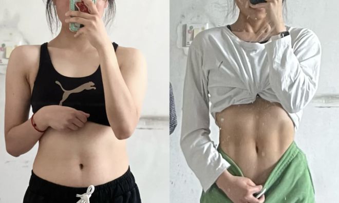 立式收腹机有效果吗_腰臀比_全身照VS自拍照