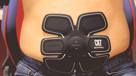 SIXPAD CR7智能家用增肌健腹仪_EMS电流刺激肌肉原理_sixpad健身仪有用吗