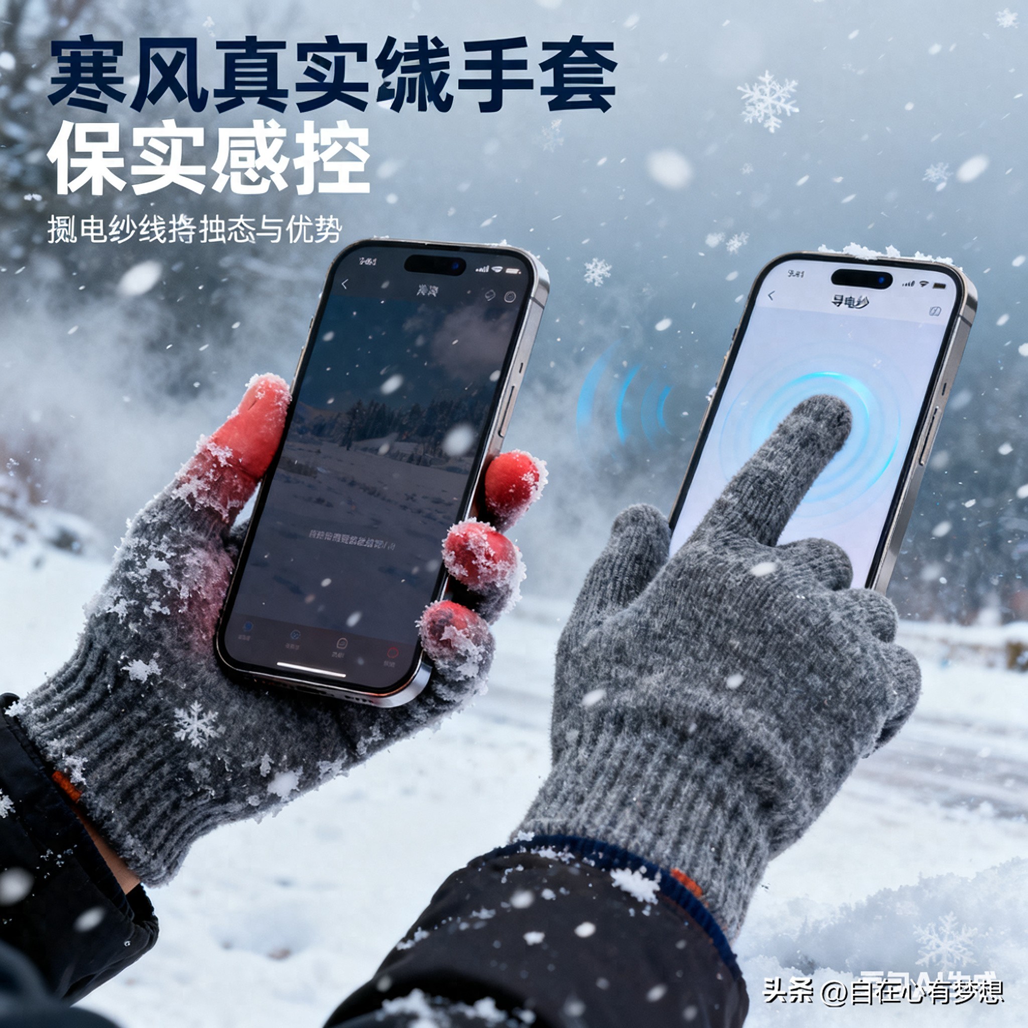 跑步手套导电材质_健身手套怎么选择_跑步手套保暖防风