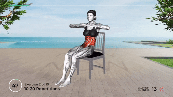 不伤膝盖坐着瘦腰腹训练_健身椅锻炼方法_坐姿腰腹塑形动作