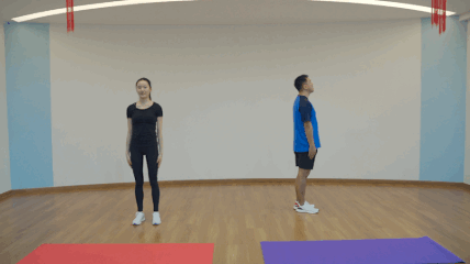 TABATA有氧健身操_开合跳胯下击掌深蹲_广场有氧健身体操