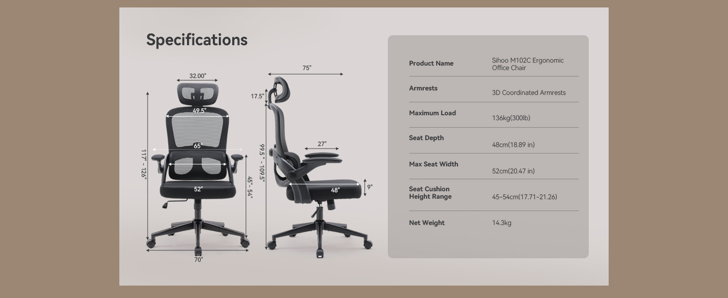 SIHOO座椅垫与其他椅子的比较